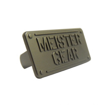 Logo Engraved Pear Gun Color Custom Metal Badge, Metal Plate